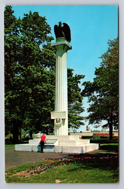 World War Memorial Ridgewood New Jersey Vintage Unposted Postcard