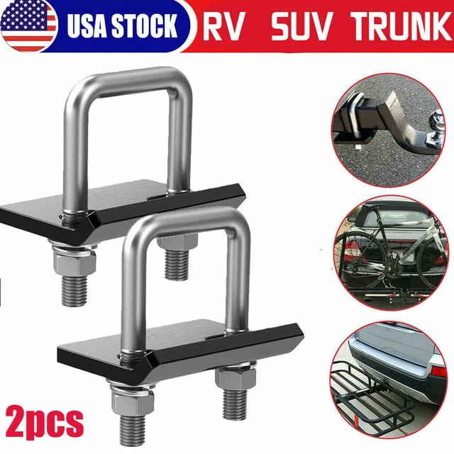 2X U BOLT Trailer Hitch Anti Rattle Stabilizer Tightener Lock Down