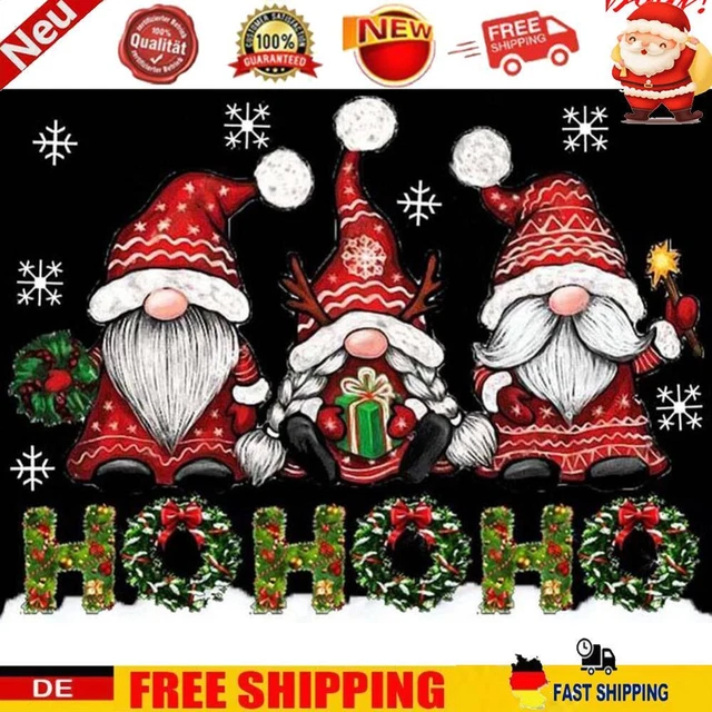 5D DIY Full Round Drill Diamond Painting Kit Christmas Dwarf Drawing Ornament