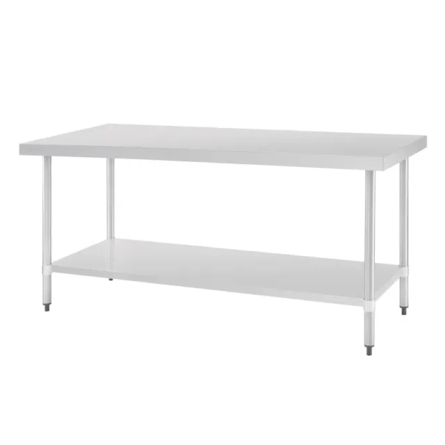 Kitchen Work Bench Stainless Steel with Undershelf Commercial 700x1800x900mm
