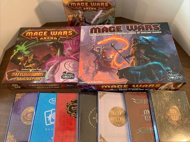 MAGE WARS CORE Set, 5 Expansions (incl Battlegrounds), 12 Spellbooks £ ...