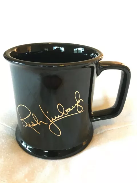 Vintage Gold Signature Rush Limbaugh EIB Mug - Made in the USA - Excellent Cond.