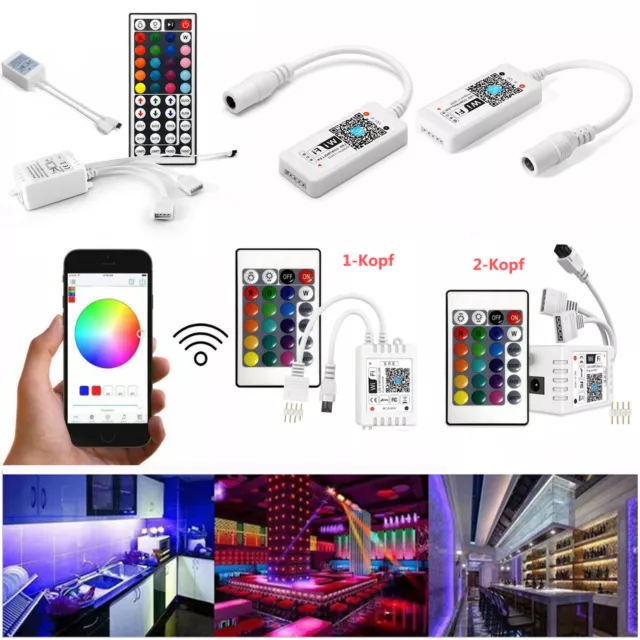 WiFi Remote Fernbedienung Steuerung Controller Android/IOS RGB/RGBW LED Streifen