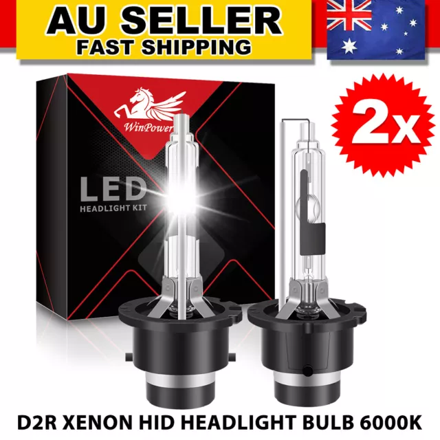 2X D2R LED Headlight Bulbs 35W 6000K White Replace HID Xenon Conversion Kit