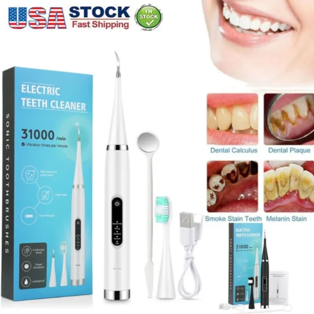 Ultrasonic Dental Calculus Tooth Cleaner Scaler Stain Remove Teeth Whitening Kit