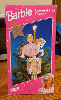 BARBIE DOLL CAROUSEL Christmas Tree Topper MR CHRISTMAS 1997 VINTAGE