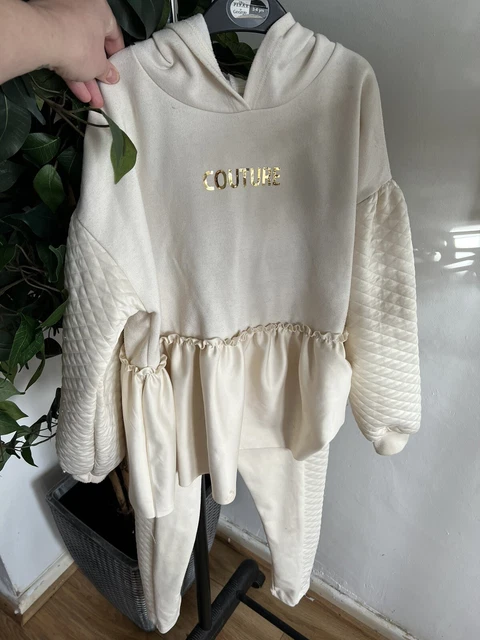 Set outfit ragazze età 9-10 anni River Island maglione e pantaloni (b)