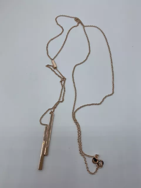 NWOT Gorjana Mave Lariat Rose Gold Necklace  MSRP $78 3