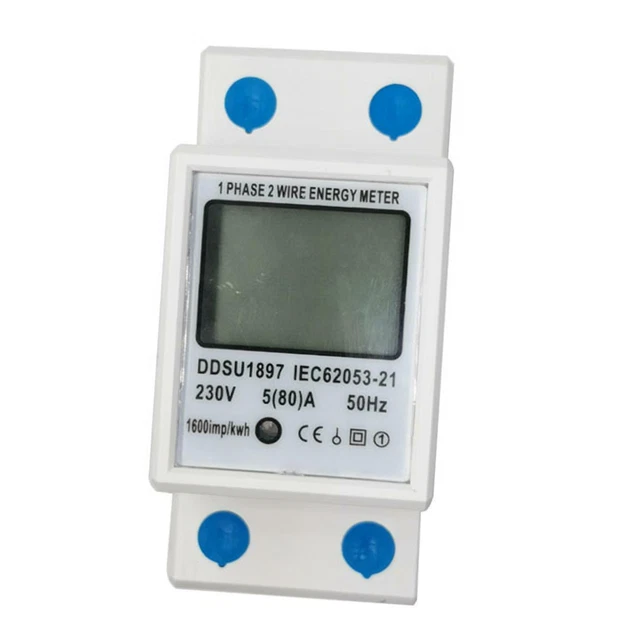 SMALL HOME ENERGY Monitor 220V Electricity Meter Ammeter for Household ...