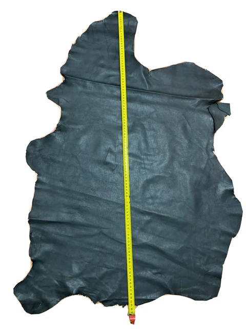 Lederhaut Farbe PEAT Grün Lederstück Echtleder Lammleder Echt Leder 100x67 Cm