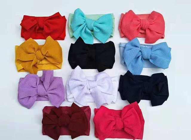 Fasce per capelli fiocco grande bambino elastiche nodo di fiocco bambina