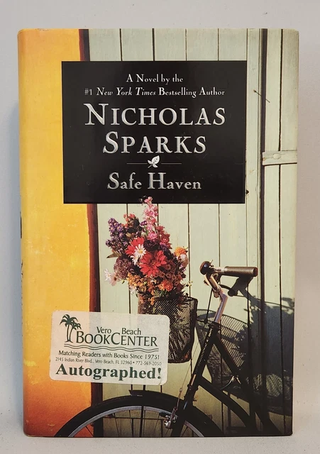NICHOLAS SPARKS SIGNED BOOK "SAFE HAVEN" 1st Ed 1st Prt HARDCOVER/DJ COA