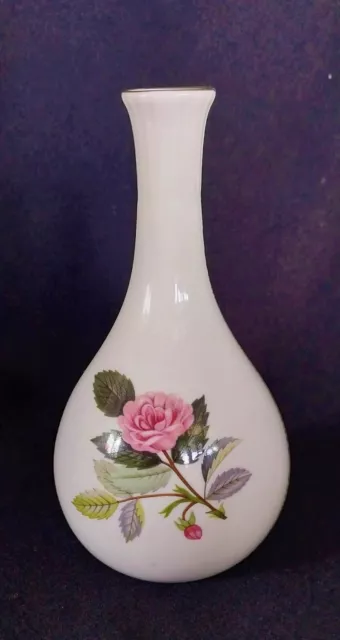 WEDGWOOD bud specimen vase HATHAWAY ROSE bone china England pink roses vgvc