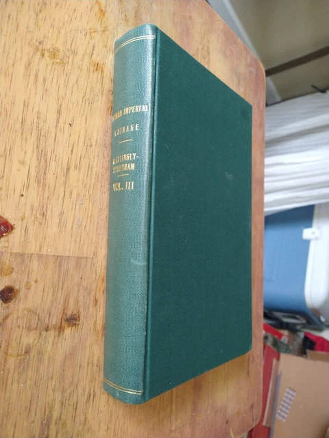ROMAN IMPERIAL COINAGE VOL 3 ANTONINUS-COMMODUS Mattingly Sydenham 1930 SPINK