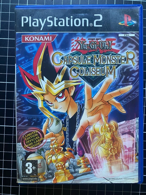 Yu-Gi-Oh Capsule Monster Coliseum (Sony PlayStation 2, 2004) PS2 Case Art & Disc