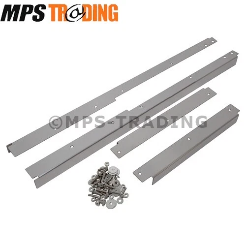 LAND ROVER DEFENDER 110 Stainless Steel Door Threshold Plates Brushed