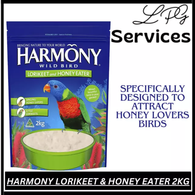 Harmony Wild Bird Lorikeet and Honey Eater 2Kg | BRAND NEW | FREE SHIPPING AU