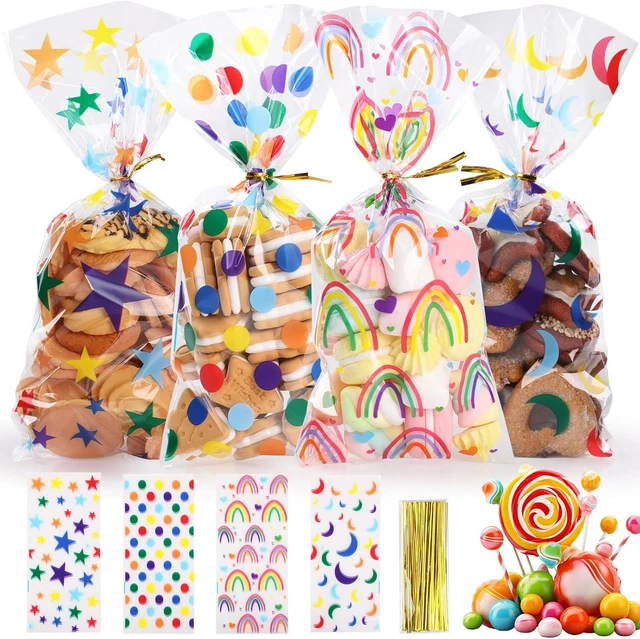 100 Sacchetti Regalo Pasqua A Forma Di Coniglio – Per Caramelle, Biscotti E Piccoli Regali, 21.5x13 Cm - 6