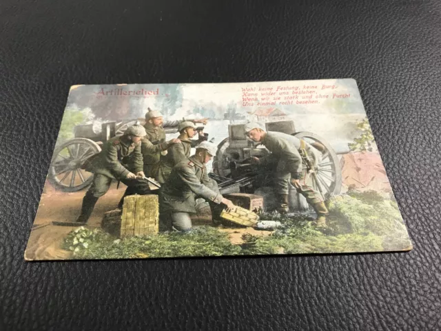 Cpa  Photo Guerre 1914-1918 Soldats Militaires Artillerie Allemand