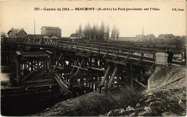 CPA Beaumont Le Pont provisoire sur l'Oise (1319354)