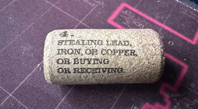 19 Crimes Cork No4 - Stealing Lead, Iron Or Copper