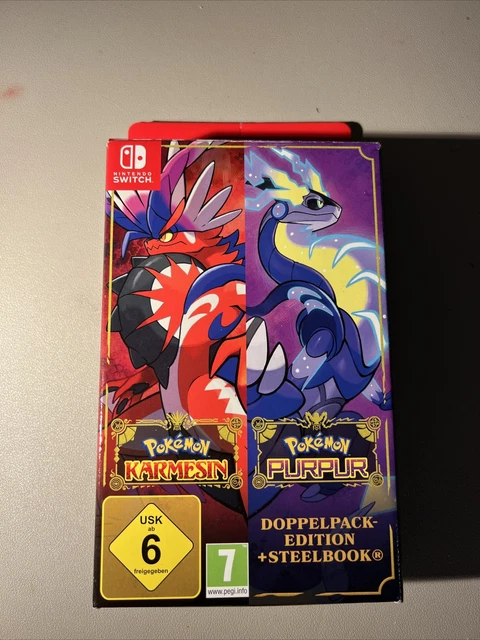 Pokémon Karmesin Und Pokémon Purpur Doppelpack Edition POKÉMON KARMESIN/POKÉMON PURPUR - Doppelpack Edition mit SteelBook