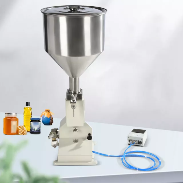 Pneumatic Bottle Filling Machine Shampoo Cosmetic Paste Liquid Oil Filler 5-50ml