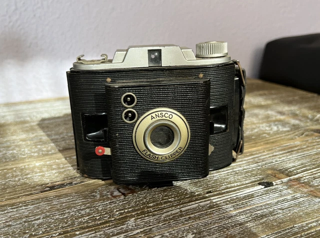 Cámara Ansco Flash Clipper De Colección Años 1940 Sin Probar