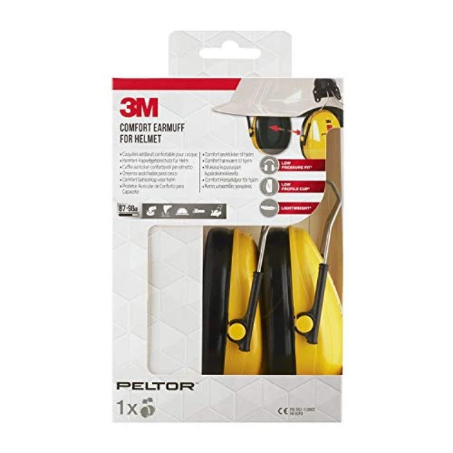 (TG. Taglia unica) 3M Peltor Optime Cuffie auricolari confortevoli per elmetto H