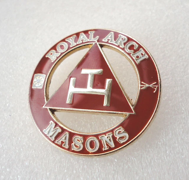 Freimaurer Royal Arch Triple Tau Anstecknadel - 8x8mm Lapel Pin