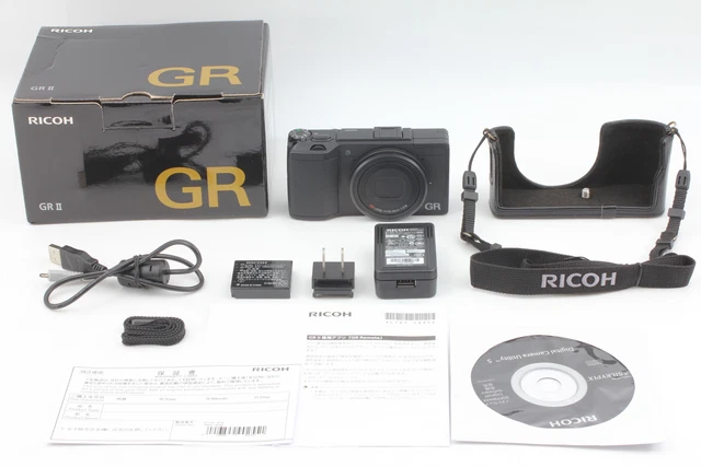 Count 1976 [MINT w/ Case] RICOH GR II 16.2MP DIGITAL COMPACT Wi-Fi From JAPAN