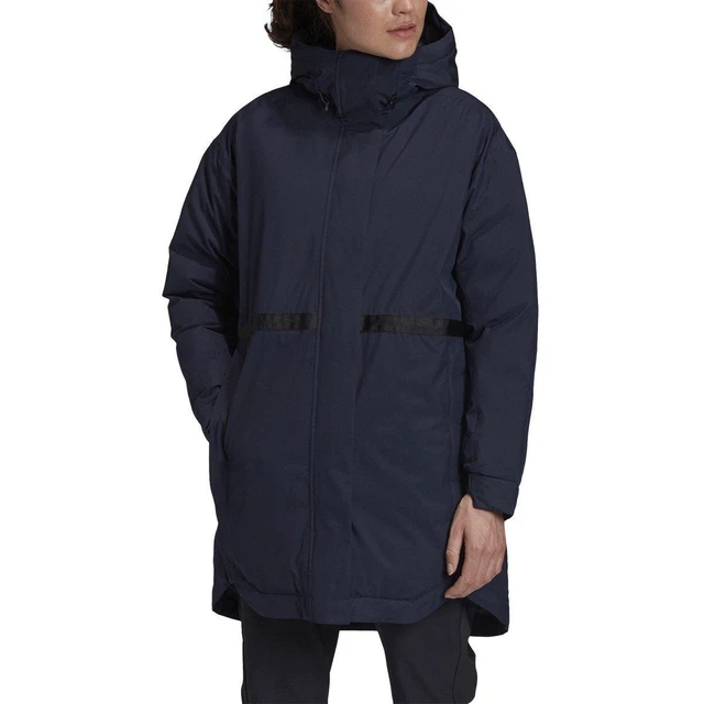 WOMENS ADIDAS FT2518 Traveer Insulated RAIN. RDY Hooded Parka In