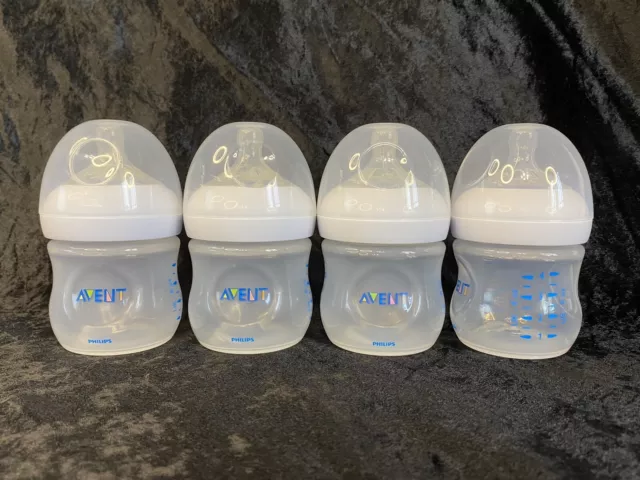 Philips AVENT Natural Baby 4 oz. Anti-Colic Bottles/Rings/Nipples/Covers 4-pack