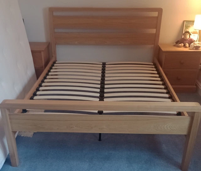 DOUBLE WOODEN BED Frame HIP HOP by Bensons Great Condition + Full
