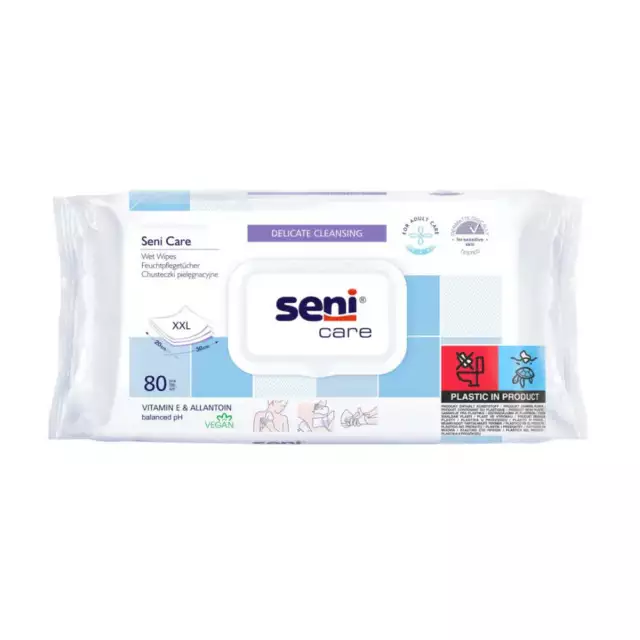 Seni Care Feuchttücher - 80 Stück | Packung (80 Stück)