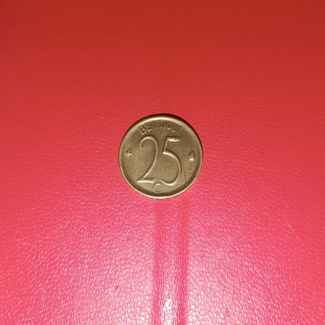25 Centimes 1969 Belgio Dorata / 25 Centimes 1969 Belgium Gold