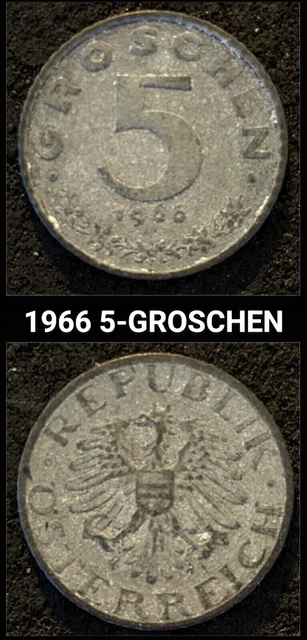 Austria 5 Groschen 1966 Coin
