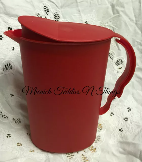 Tupperware Alfresco Impressions Red 2L Jug Pitcher