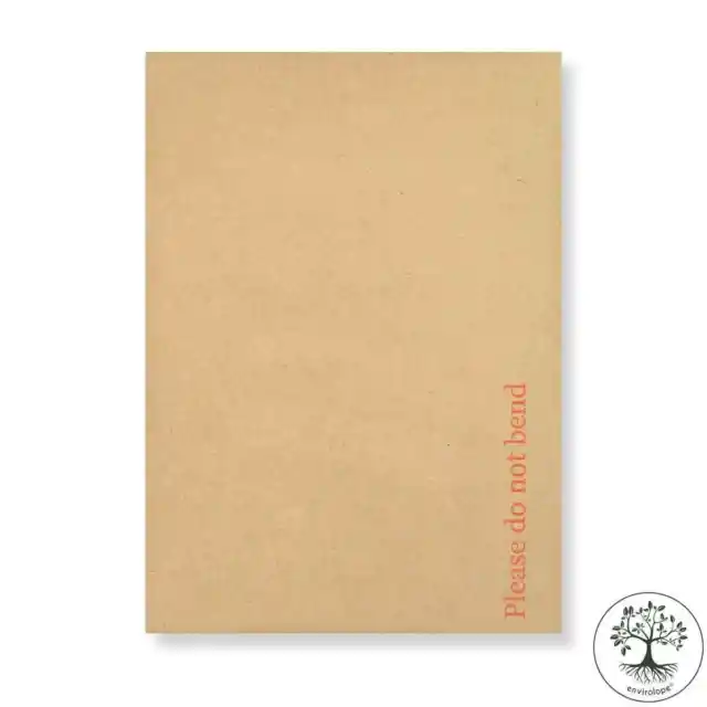 Please Do Not Bend Card Board Backed Envelopes Manilla Brown C5 (125)