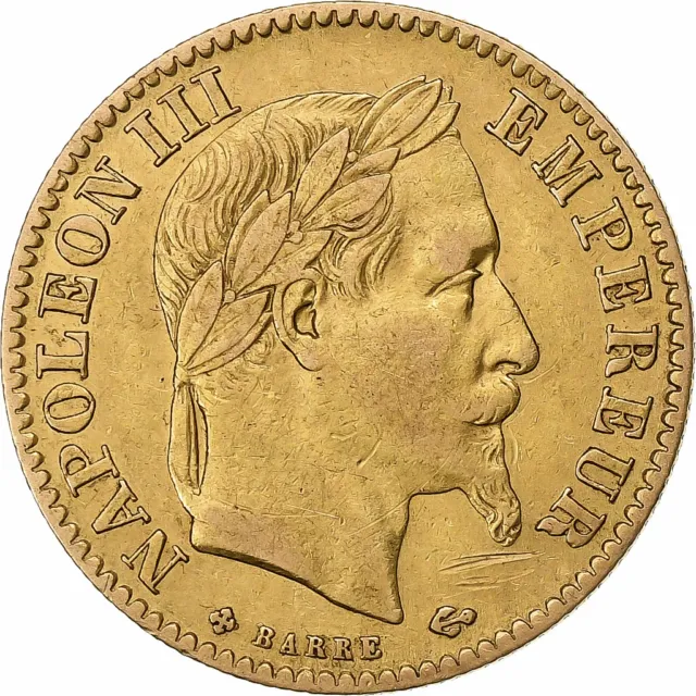 [#1211691] France, 10 Francs, Napoléon III, 1866, Strasbourg, Or, TTB, Gadoury:1