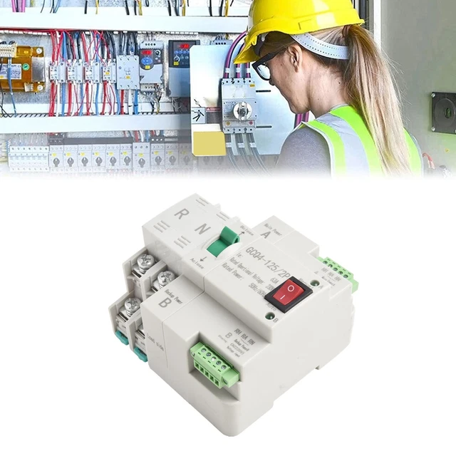 DUAL POWER SUPPLY Solution 63A Automatic Transfer Switch for Reliable ...