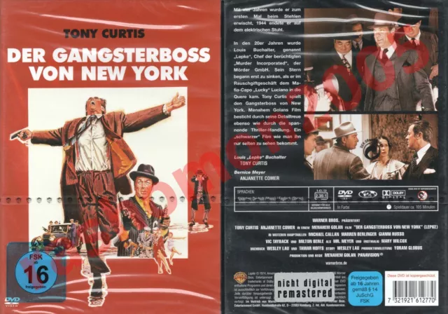 DVD DER GANGSTERBOSS VON NEW YORK LEPKE (1975) Tony Curtis Rarität OOP Neu+OVP