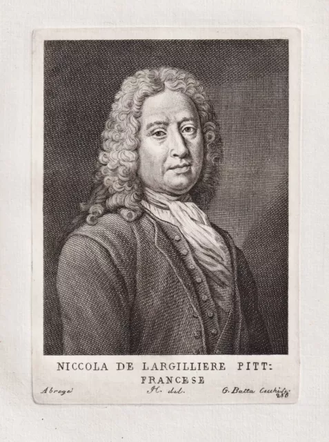 Nicolas De Largilliere French Pittore Rococo Rococò Rotocalco Ritratto 1770