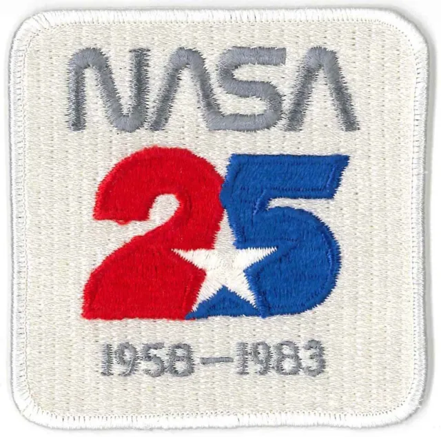 NASA PATCH vintage NASA 25 Years 1958 - 1983 ANNIVERSARY - 3.5"!