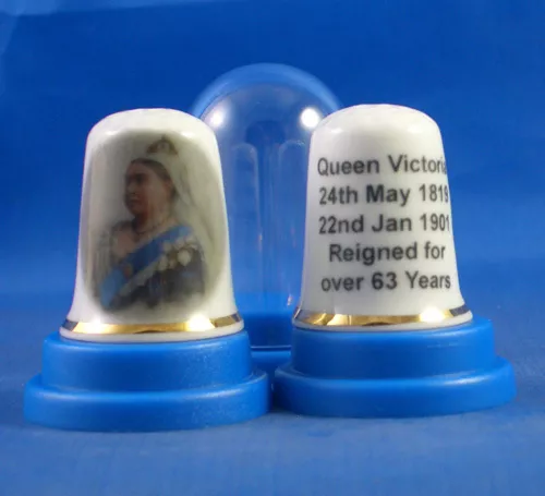 Birchcroft China Thimble -- H M Queen Victoria  -- With Free Box