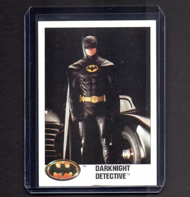 MICHAEL KEATON 1989 Topps BATMAN Movie Trading Card #2 NM PSA