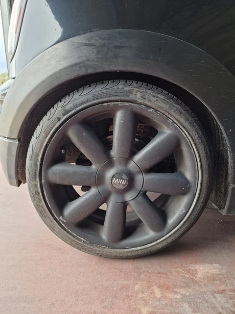 MINI COOPER R50 R55 R56 R57 4 Cerchi in lega nero opaco 17