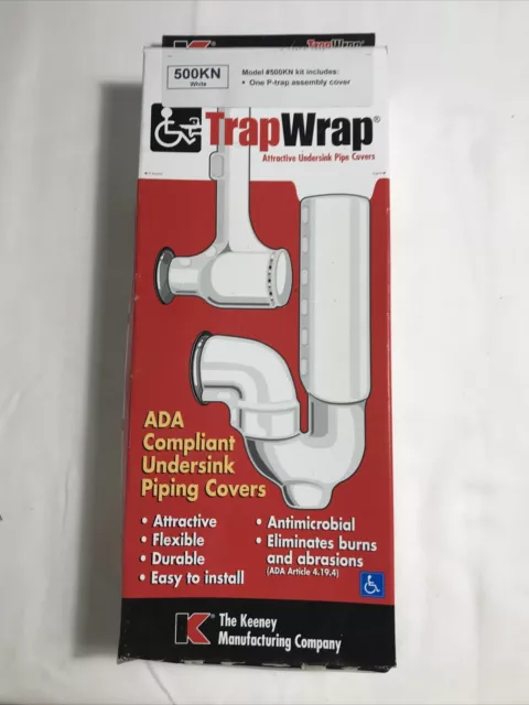 Keeney Manufacturing Company P-Trap Cover White 500KN ADA Compliant1.25”-1.5”NOS