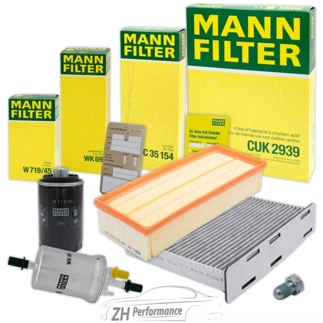 Mann-Filter Inspektionspaket Filtersatz B Für Vw Golf 5 1K 6 5K Aj 2.0 Gti Tsi