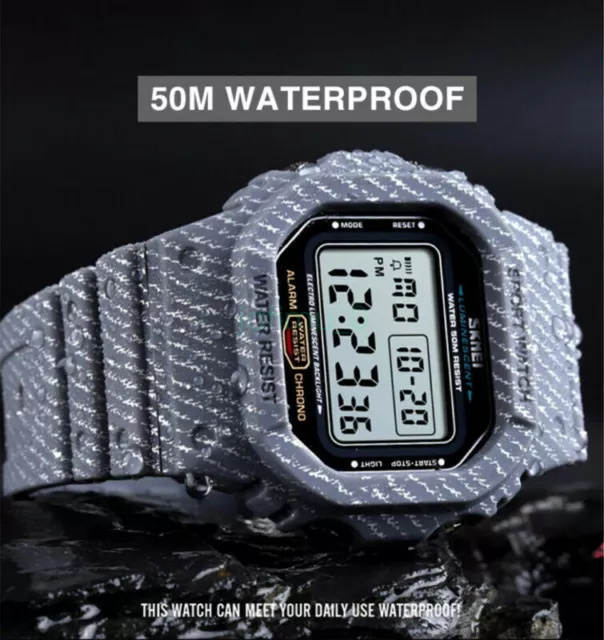 SKMEI Mens Sports Watch Waterproof Quartz Analog Digital Military Wrist Watches